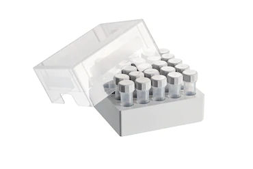 艾本德儲存盒 5 × 5, 可放置 25  個螺旋蓋管，5  mL，2  件，高 76  mm，3  英寸，聚丙烯材料，可耐受最低 -86  °C，可高溫高壓滅菌，帶蓋子并具有數(shù)字字母標(biāo)識