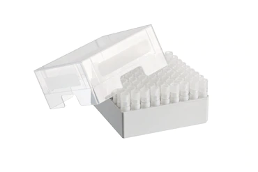 艾本德儲存盒 9 × 9, 可放置 81  個螺旋蓋（凍存）管， 3   mL，2  件，高 76  mm，3  英寸，聚丙烯材料，可耐受最低 -86  °C，可高溫高壓滅菌，帶蓋子并具有數(shù)字字母標(biāo)識